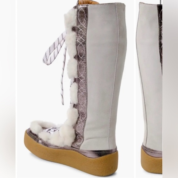 Free People Wilder Mukluk Shearling Boot Size 8 NIB - Picture 3 of 16